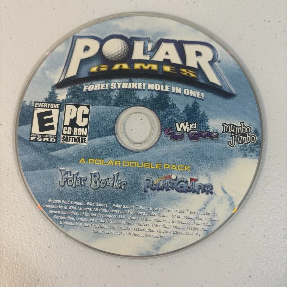 Polar Games: A Polar Double Pack (PC CD-ROM, 2006) Polar Bowler & Polar Golfer